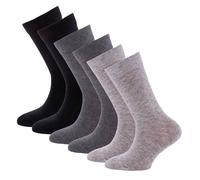 Ewers Calzini Unisex Per Bambini, Confezione Da 6 - Basic, Cotone, Monocromatico