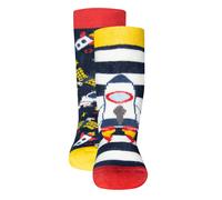 EWERS Calzino 'Astronaut' blu notte / giallo limone / grigio / grigio scuro / rosso sangue Bambini EWERS 21-22 blu notte / giallo limone / grigio / grigio scuro / rosso sangue