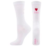 EWERS Calzino 'Ciao Amore' fucsia / bianco Donna EWERS 39-41 fucsia / bianco
