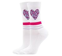 EWERS Calzino 'Herz' lilla chiaro / lilla scuro / rosso acceso / bianco Donna EWERS 35-38 lilla chiaro / lilla scuro / rosso acceso / bianco