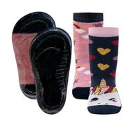 EWERS Stoppersocken Einhorn Calze Stopper, Blu Marino, 4 Anni Bambine e Ragazze