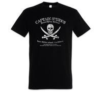 ewewerdrERA Captain SMIRK'S Swordplay School T-Shirt The Secret Game of Island Monkey Island Black 3XL
