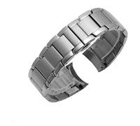 ewgrkba Cinturini for orologi in acciaio inossidabile compatibili con Armani AR2452 AR2453 AR2448 Cinturino for orologio con fibbia a farfalla Scrub Nero Argento Oro rosa(Silver)