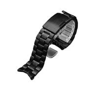 ewgrkba Cinturino for orologio in acciaio inossidabile da 18 mm, 20 mm, 22 mm e 24 mm compatibile con Casio EDIFICE EFV-540 EFV-500 BEM501 EFS-S510 EFB-650 ECB900(Style B-black,18mm)