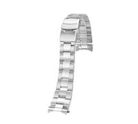 ewgrkba Cinturino in acciaio inossidabile compatibile con Casio Duro MDV106-1A MDV-106 MDV107-1A Bracciale curvo Seiko Accessori for cinturini da immersione in metallo 20 22 mm(G16-silver,20mm)