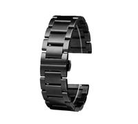 ewgrkba Cinturino in acciaio inossidabile compatibile con Hamilton Kaki Aviation Field Jazz Series Superando la velocità del vento e Flying Metal Wachband 20 22 mm(3118 black,20mm)