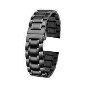 ewgrkba Cinturino in acciaio inossidabile compatibile con Hamilton Kaki Aviation Field Jazz Series Superando la velocità del vento e Flying Metal Wachband 20 22 mm(3101 black,20mm)