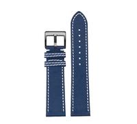 ewgrkba Compatibile con cinturino for orologio Breitling Avenger Deep Dive Sea Wolf Yellow Wolf in nylon Super Ocean Series Bottom Belt da 22 mm(Blue white black)