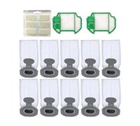 ewgrkba Compatibile con l'aspirapolvere senza fili Vorwerk Kobold VK7 FP7, 10 sacchetti for la polvere, 2 prefiltri, 1 pastiglia/stick profumato.