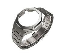 ewgrkba Kit di modifica compatibile con Casio GA-2100 GMA-S2100 GM-2100 Orologio da uomo in acciaio inossidabile Cinturino in metallo Cinturino da polso di ricambio(Titanium Grey,GA-2100)