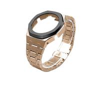 ewgrkba Kit di modifica compatibile con Casio GA-2100 GMA-S2100 GM-2100 Orologio da uomo in acciaio inossidabile Cinturino in metallo Cinturino da polso di ricambio(Rose black Set,GMA-S2100)