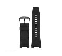 ewgrkba Watch Strap Compatible With Casio GST-S100G / S110 / S130L / W100G / W110 / 210B / 400G / 410 / Wristband 26 * 14mm Men's Leather WatchBand(Nylon black black)