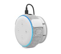 EWIGE Supporto da parete per Dot di terza generazione e Google Nest mini/Home Mini, supporto da parete con montaggio a vite per gestione dei cavi (bianco, 2 pezzi)