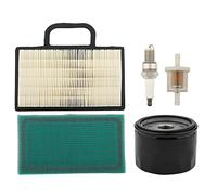 Ewillownm Compatibile con 499486 698754 Filtro dell'aria per motori BS 18HP-26HP Intek V-Twin JD MIU11286 GY21056 GY20575 D140