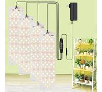 EWITTTI Lampada della pianta del LED, luce della pianta, 316 LED luce della pianta elevano lo spettro completo della luce per le piante d'appartamento con timer, 10 tipi di luminosità (4PCS)
