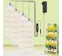 EWITTTI Lampada della pianta del LED, luce della pianta, 316 LED luce della pianta elevano lo spettro completo della luce per le piante d'appartamento con timer, 10 tipi di luminosità (4PCS)