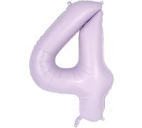 EWODEIEW Palloncino a forma di numeri, 4 luci, viola, 40 pollici, con numeri 4 pellicole, 4. Decorazione di compleanno per ragazze, palloncini giganti, 4. Per ragazze, ragazzi, compleanni, feste di