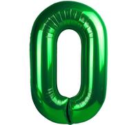 EWODEIEW Palloncino con numeri 0 verde scuro, 40 pollici, palloncini con numeri 0 pellicole, palloncini 0. Decorazione di compleanno per ragazze, palloncini giganti in pellicola, 0. Per ragazze