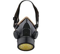 Ewolee Semi-maschera, maschera per la respirazione al carbone attivo, maschera per verniciatura con filtri intercambiabili contro polveri sottili e particelle, lucidatura meccanica, saldatura