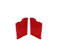 EWQPHLS Adesivi for cornici Interne for Maniglie delle Portiere in Vera Fibra di Carbonio Morbida for Auto, compatibili con Toyota Supra GR A90 A91 MK5 2019 2020 2021 2022(Type 1 Red)