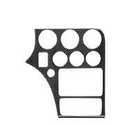 EWQPHLS Adesivi in vera fibra di carbonio morbida for Alfa Romeo 159 2005-2018 2019 2020 2021 2022 2023 LHD RHD, cornice for pannello console centrale auto(For LHD Black)