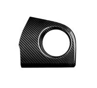 EWQPHLS Adesivi in vera fibra di carbonio rigida compatibili con Fiat 500 2008-2023 Abarth 595 695 2012-2022 2023 LHDRHD Pannello di rivestimento dell'aria lato guida auto(Only For RHD Black)