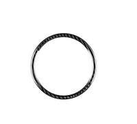 EWQPHLS Adesivi in vera fibra di carbonio rigida compatibili con Fiat 500 Abarth 595 695 2008 2009 2010 2011 2012 2013-2021 2022-2023 Accessori interni(Outer Black)
