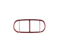 EWQPHLS Adesivo in vera fibra di carbonio morbida compatibile con Porsche Cayenne 2003 2004 2005 2006 2007 2008 2009 2010, rivestimento interno for presa d'aria posteriore del bracciolo.(Red)