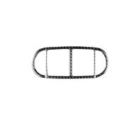 EWQPHLS Adesivo in vera fibra di carbonio morbida compatibile con Porsche Cayenne 2003 2004 2005 2006 2007 2008 2009 2010, rivestimento interno for presa d'aria posteriore del bracciolo.(Black)