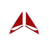 EWQPHLS Adesivo in Vera Fibra di Carbonio Morbida for Interni Compatibile con Toyota Supra GR A90 A91 MK5 2019 2020 2021 2022 for Accessori for Prese d'Aria Porte LHD RHD(A-Pillar Red)
