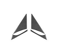 EWQPHLS Adesivo in Vera Fibra di Carbonio Morbida for Interni Compatibile con Toyota Supra GR A90 A91 MK5 2019 2020 2021 2022 for Accessori for Prese d'Aria Porte LHD RHD(A-Pillar Black)