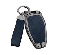 EWQPHLS Custodia for chiave auto adatta compatibile con il modello C11 del 2021 in metallo S01 con fibbia a conchiglia, for uomo e donna.(Matte+buckle Blue)