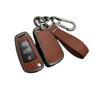 EWQPHLS Custodia for chiave auto compatibile con Chery ARRIZO7 E3 E5 A3 A5 Tiggo 2 3 5 3X Fulwin2 Eastar 2 3 pulsanti, accessori for cover senza chiave in lega di zinco(Brown)