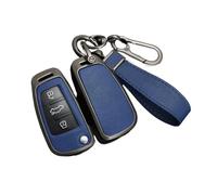 EWQPHLS Custodia for chiave auto compatibile con Chery ARRIZO7 E3 E5 A3 A5 Tiggo 2 3 5 3X Fulwin2 Eastar 2 3 pulsanti, accessori for cover senza chiave in lega di zinco(Blue)