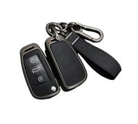 EWQPHLS Custodia for chiave auto compatibile con Chery ARRIZO7 E3 E5 A3 A5 Tiggo 2 3 5 3X Fulwin2 Eastar 2 3 pulsanti, accessori for cover senza chiave in lega di zinco(Black)