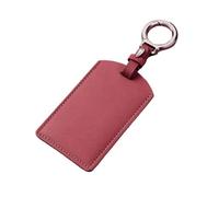 EWQPHLS Custodia for chiave auto Samrt compatibile con BYD Atto3 Yuan Tang EV Han Qin Song Plus DMi Dolphin S7 S6 L3 M6 F3 F0 Portachiavi in pelle(H-red chain)