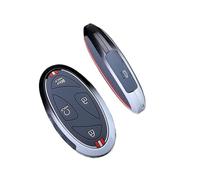 EWQPHLS Custodia protettiva for chiave auto compatibile con Hyundai Kona Ev Grandeur GN7 IONIQ 6 2023 2024, 5 7 pulsanti, in lega di zinco + silicone(GreyShell(5 Buttons))