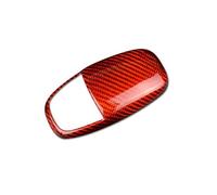 EWQPHLS Pomello del Cambio in Vera Fibra di Carbonio Rigida Compatibile con Dodge Challenger Charger 2015 2016 2017 2018 2019 2020 2021 2022 2023(Top Red Carbon)
