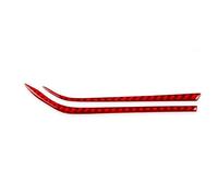 EWQPHLS Striscia decorativa lato sinistro lato guida, rivestimento interno, adesivo modificato compatibile con Explorer 2020-2023 in fibra di carbonio(Red Carbon Fiber)