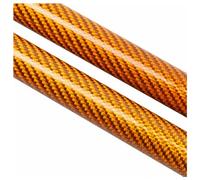 EWQPHLS Supporto ammortizzatore compatibile con Toyota Highlander XU40 SUV 2008-2013 2016 pollici for portellone posteriore, adatto for braccio di sollevamento e ammortizzatore.(Orange Carbon Fiber)