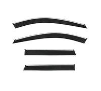 EWQPHLS Visiera parasole for finestrino auto compatibile con Audi A3 Hatchback Audi A3 Sportback Shine Deflettori laterali Striscia Ventvisor(Silver Bright Bar)