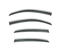 EWQPHLS Visiera parasole for finestrino auto compatibile con Audi A4L, spoiler antipioggia, versione parasole, tendine laterali lucide Ventvisor(09-16 Bright Bar)