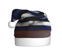 EWQrtyy Americano Sottile Linea Blu Bandiera Stampa Incontri Comunità Cappelli di Natale Per Unisex Adulti Donne Uomini Spettacoli Palcoscenici Gioia di Vacanza