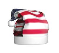 EWQrtyy Bandiera America E Hippie Stampa Pace Incontri Comunità Cappelli di Natale Per Unisex Adulti Donne Uomini Spettacoli Palcoscenici Gioia di vacanza