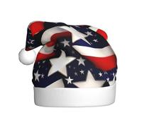 EWQrtyy Bandiera americana Stelle Strisce Stampa Incontri Comunità Cappelli di Natale Per Unisex Adulti Donne Uomini Spettacoli Palcoscenici Gioia di vacanza