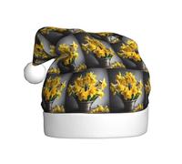 EWQrtyy Bouquet Di Narcisi Stampa Incontri Comunità Cappelli Di Natale Per Unisex Adulti Donne Uomini Spettacoli Palcoscenici Gioia di Vacanza