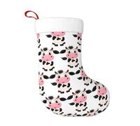 EWQrtyy Calze di Natale con stampa di mucca di latte del fumetto calze lavorate a maglia per il carattere per la decorazione della stagione di