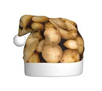 EWQrtyy Giardino Patate Stampa Incontri Comunità Cappelli di Natale Per Unisex Adulti Donne Uomini Spettacoli di Palcoscenico Gioia di