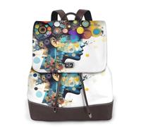 EWQrtyy Intelligenza Artificiale Cervello Piccolo Zaino Borsa Per Le Donne, Pu Cuoio Mini Zaino Con Tasche Multiple