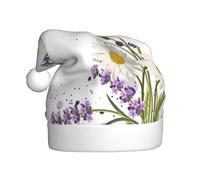 EWQrtyy Lavanda E Margherite Stampa Incontri Comunitari Cappelli Di Natale Per Unisex Adulti Donne Uomini Spettacoli Palcoscenici Gioia Vacanza